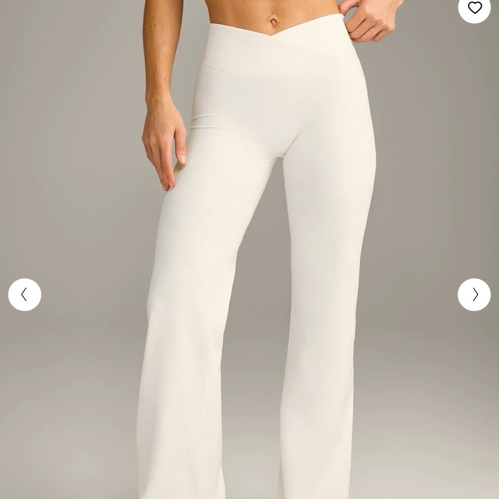 SOLD • UnifiedMove Flared Wrap Pants Marshmallow White